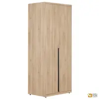 在飛比找momo購物網優惠-【WAKUHOME 瓦酷家具】Smeg2.7尺衣櫥 單吊 A