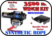 3500lb Mad Dog Synthetic Winch/Mount for 2013-2019 Polaris Ranger 900 XP