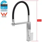WELS Stainless Steel Chrome Square Pull Out Spout Kitchen Mixer Laundry Faucet