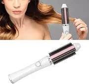 Cordless Hair Curler Brush, Portable USB Rechargeable Curling Iron, Anti - Scalding Electric Hair Curler Comb for Effortless Styling at Home and Travel