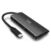 Type-c to Dual USB 3.0 PD Fast Charge 4K Display Adapter HUB for Xiaomi Mobile Phone Tablet