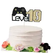 Level 10 Game Birthday Cake Topper，Video Game Cake Topper，for Favors 10th