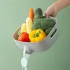 Large Capacity Rice Fruit Sieve Colander Sealed Drain Basket Fruits