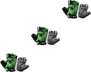 [SAFIGLE] Pcs Boys and Girls Half-finger Racing Gloves Non-slip Breathable Shockproof Workout Gloves for Outdoor Activities Size l