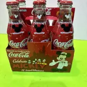 Coca-Cola Celebrate 75 Coke Bottle Disney MICKEY Mouse 6-Pack