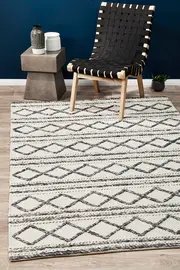 Rug Culture Neutral Handmade Wool Blend Scandi Flatwoven Rug