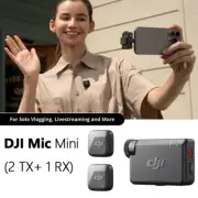 DJI Mic Mini 400m Wireless Lavalier Microphone System 2 Transmitters +1 Receiver