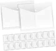jojofuny Document Organizer for School Pcs Binder Pockets A4 Size Binder Folders Hooks Pp Plastic