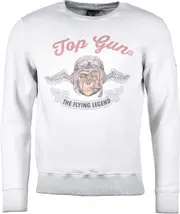 Top Gun Smoking Monkey, sweatshirt , color: Grey , size: 3XL