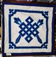 Celtic Knot Quilt Square Table Cloth Or Wall Hanging 3' X 3'