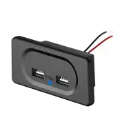 4.8A Dual-USB Car Socket 12V 24V for Motorcycle Auto Truck ATV Boat RV Bus7451