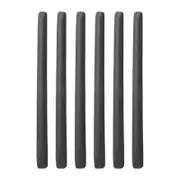6x Trampoline Pole Foam Sleeves Covers, Lightweight Replacement 35 inch Padding Foam for Jumping Bed Tube, Pipe Black