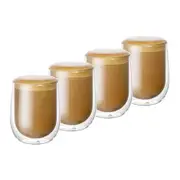 Baccarat Barista Cafe Double Wall Glass Set of 4 250ml