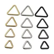 Open End Triangle Ring Buckle Bag Strap Connector Leathercraft Accessories 5Pcs