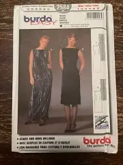 Burda 2584 UNCUT Sewing Pattern, Misses' Dress, Size 8-18