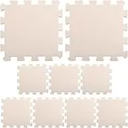 Crochet Blocking Board 9pcs Knitting , Interlocking Needlepoint Foam for Needlework Crochet DIY Crafts Arts Project, Beige Blocking Mats for Crochet