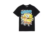 SpongeBob SquarePants Childrens/Kids Dude T-Shirt (Black/White/Yellow) - UTNS7068