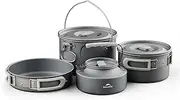 Naturehike Camping Pots & Pans, Lightweight & Compact Backpacking Cookware Set