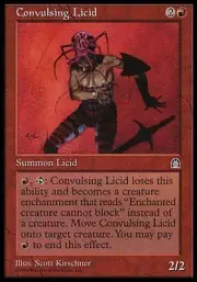 4x Convulsing Licid Stronghold MtG Magic Red Uncommon 4 x4 Card Cards