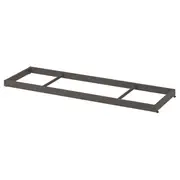 KOMPLEMENT clothes rail, dark grey, 100x35 cm