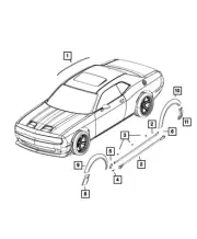 Genuine Mopar Sill Cladding Right 68185192AG