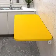 Folding Wall-Mounted Drop-Leaf Table, Cold Rolled Steel Folding Shelf Bench Table Bracket, Heavy Duty Wall Mount Table Kitchen & Dining Table Desk Computer Desk Trestle Desk