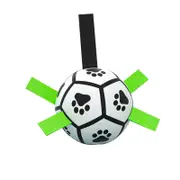 Pet Outdoor Soccer Ball Toys Tug Of War Dog Training Football With Grab Tabs Dog Toys