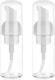 2 Pack Foam Pump Bottle Travel Small Size Mousse Foam Soap Dispenser Mini Empty