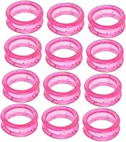GANAZONO 20pcs Hairdressing Scissors Ring Pet Shear Inserts Barber Scissor Rings Hair Cutting Thumb Inserts Finger Scissors Hair Finger Protector Pet Shear Protector Pink Silica Gel