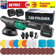 Cordless Car Polisher Buffer Sander Dual Action Polishing Machine 12V 125mm Pads