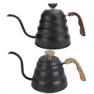 1L 倒咖啡壺不鏽鋼茶壺鵝頸壺嘴水廚房用品