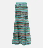 [Ulla Johnson] Ulla Johnson Rosen knitted cotton-blend midi skirt AU 16 multicoloured