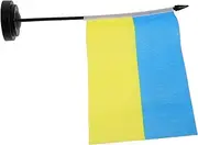 TOKIDNY Mini Flag for Desktop Display Handheld Ukrainian Flag with Pole for Decorations and National Flag Celebrations