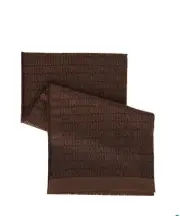 NWT Moschino Light Brown/Brown Wool Logo Name Blanket