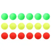 Fishing Bobbers Floats 0.9 Inch Dia, 18 Pcs Fish Rig Float Slip Stopper, 3 Color
