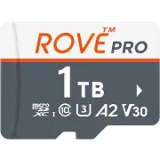 ROVE PRO Micro SD Card 1 TB Memory Card with Full Size SD Adapter