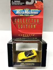 HO Scale MICRO MACHINES, Collector Corvettes, 1961 HT, 1968 Conv and 1986 Conv