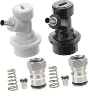 OKUMEYR 2 Pack Keg Tap Couplers Stainless Steel Keg Couplers for Dispensers for Beer Soda Craft Beer