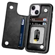 for iPhone 13 Case, for iPhone 14 Wallet Case with Card Holder, PU Leather