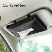 Car Tissue Box Towel Sets Car Sun Visor PU Leather Tissue Box Holder Car8464