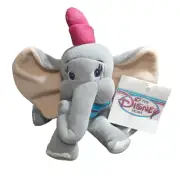 Disney Parks Dumbo Bean Bag Plush Toy Elephant 8" Stuffed Animal Walt Disney