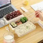 Kids Bento Box 3 Layer Stackable Lunch Box Portable Food Storage Box