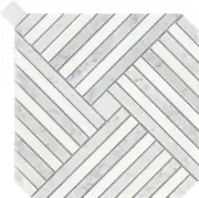 Emser Tile M05ALLU0909MPL Alluro - 9" x 9" Square Basketweave
