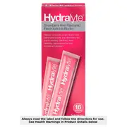 Hydralyte Electrolyte Ice Blocks Strawberry Kiwi 16 Pack