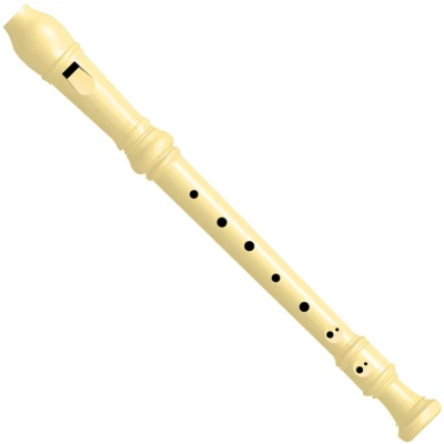 Maped Soprano Recorder with Cleaning Rod Baroque Fingering 040702