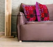 Indian Patchwork decor Cushion Covers Hippie Bohemian Home Bed Silk Pillow 40 Cm