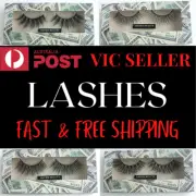 STRIP FALSE EYELASHES LUXURY LONG WISPY NATURAL FAUX 3D-MINK LASHES EXTENSIONS