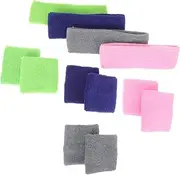 [Parliky] Sweat Headband Boys and Girls 4 Pack Boys Headbands Elasticity No Wrist Sweat Bands Comfortable for Basketball Gym Running