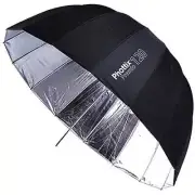 Phottix Premio 47in Reflective Umbrella - Silver Interior & Black Exterior