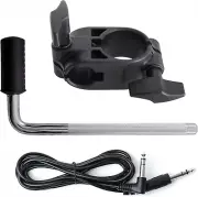 Roland 1.5 Inch Drum Rack Clamp, L-Rod and 10Ft Trigger Cable Bundle